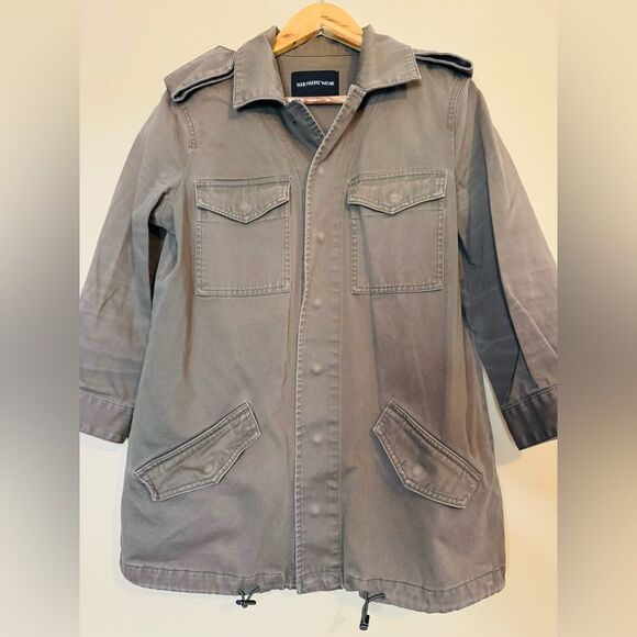 Who What Wear Gray Utility Jacket - Picture 2 of 12